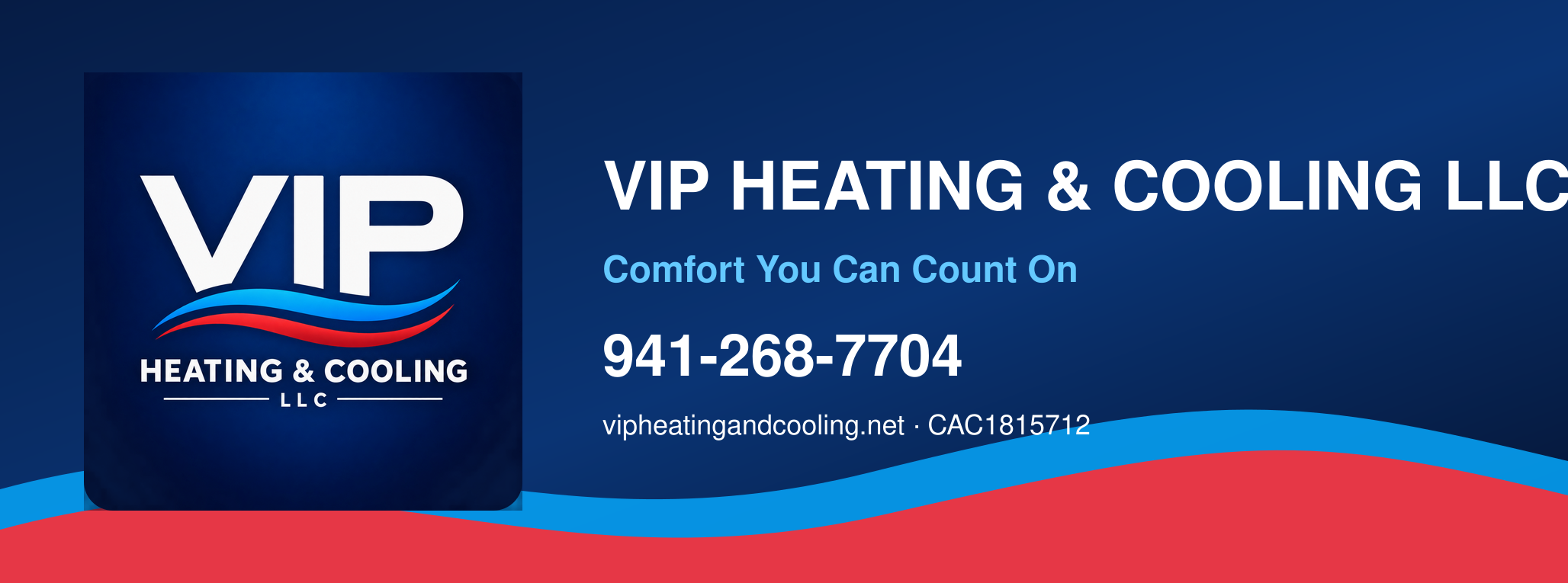 VIP Heating & Cooling LLC — 941-268-7704